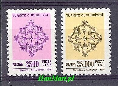 Znaczek Turcja 1994 Mi die 201-202 Czyste **