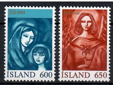 Znaczek Islandia 1984 Mi 624-625 Czyste **