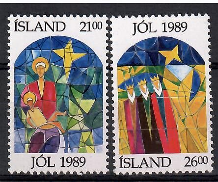 Znaczek Islandia 1989 Mi 712-713 Czyste **