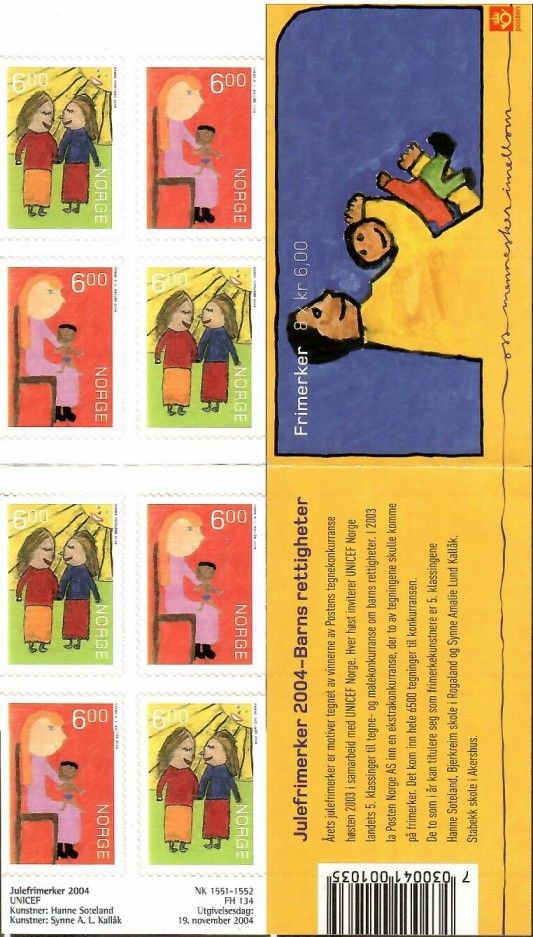 Znaczek Norwegia 2004 Mi mh 1516-1517 Czyste **