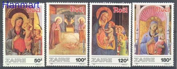 Znaczek Kongo Kinszasa / Zair 1987 Mi 945-948 Czyste **