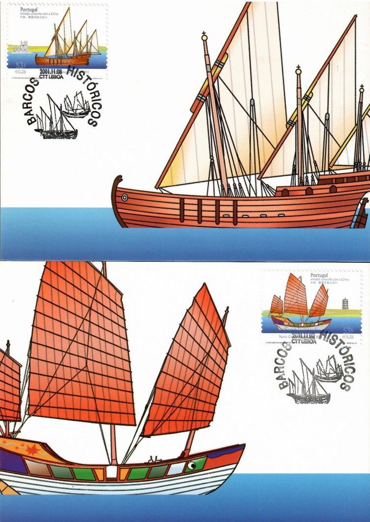 Znaczek Portugalia 2001 Mi 2556-2557 Karta Max