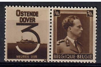 Znaczek Belgia 1936 Mi PU423 Czyste **