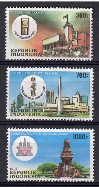 Znaczek Indonezja 1993 Mi 1459-1461 Czyste **