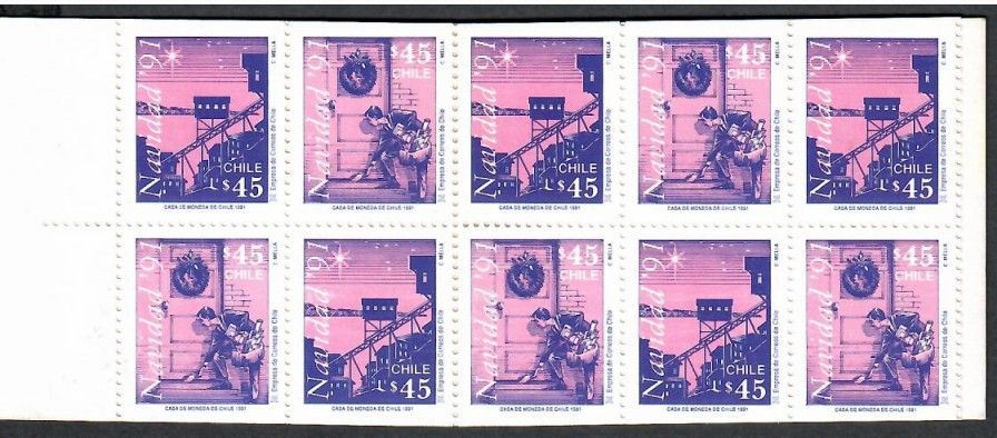 Znaczek Chile 1991 Mi mh 1476-1477 Czyste **