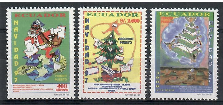 Znaczek Ekwador 1997 Mi 2375-2377 Czyste **