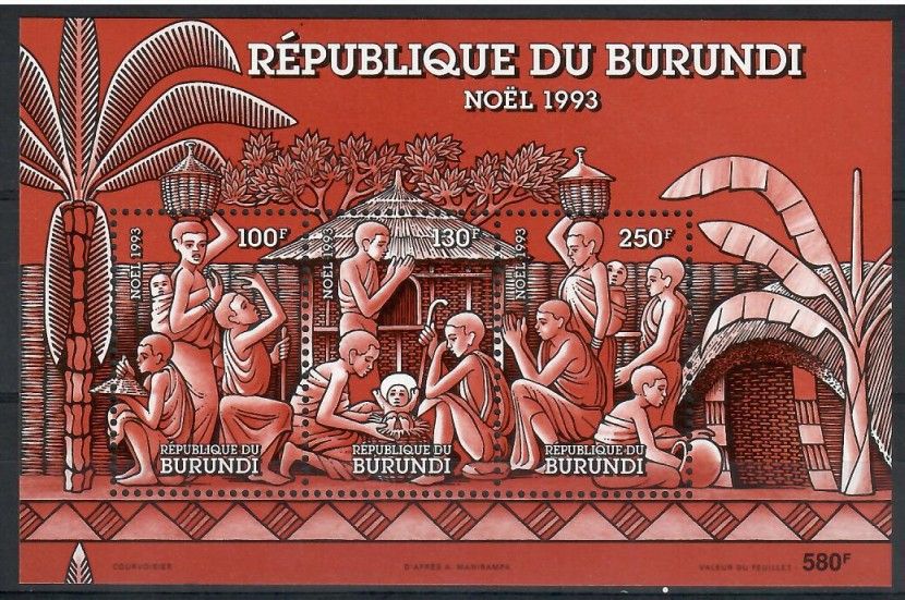 Znaczek Burundi 1993 Mi bl 135 Czyste **