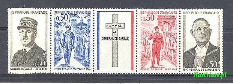 Znaczek Francja 1971 Mi 1772-1775 Czyste **