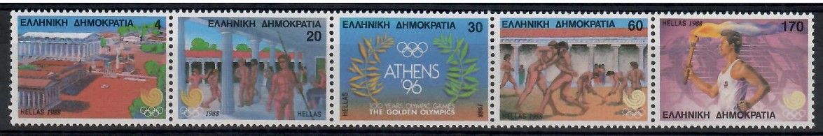 Znaczek Grecja 1988 Mi 1687-1691 Czyste **