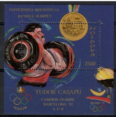 Znaczek Mołdawia 1992 Mi bl 2 Czyste **