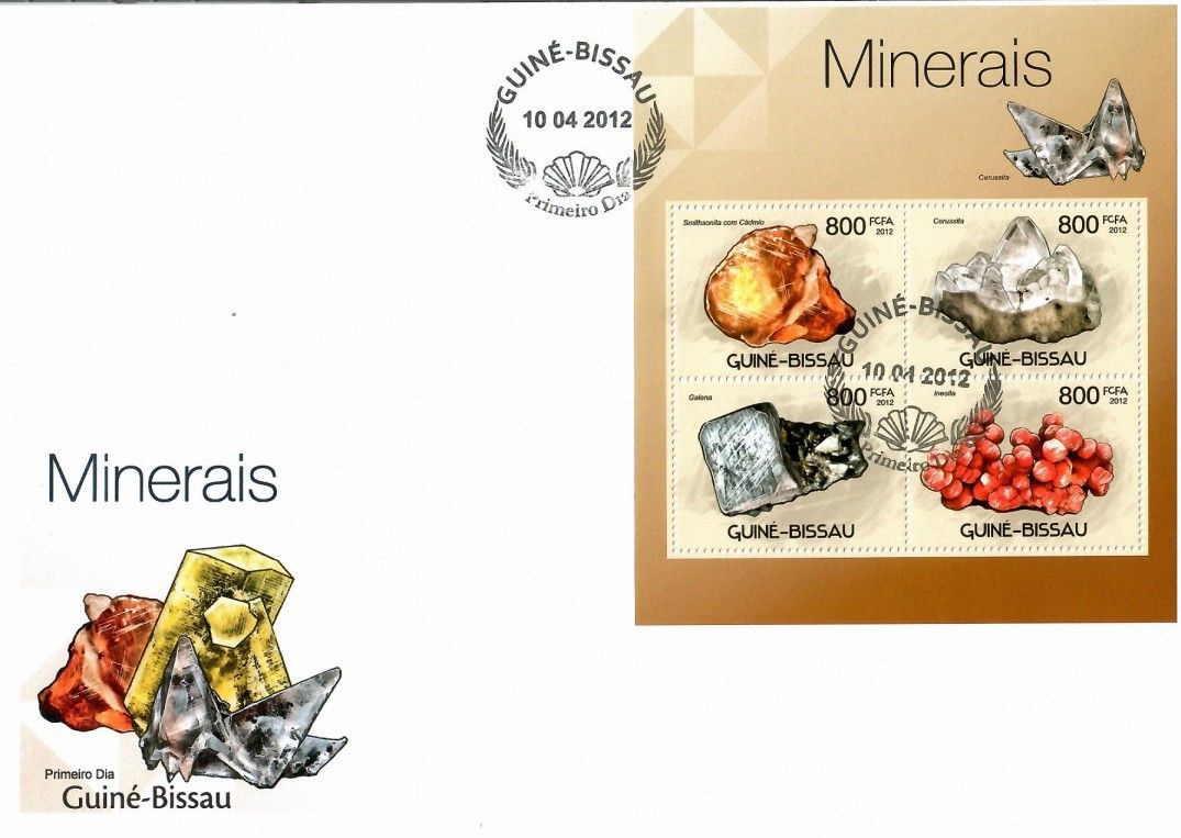 Znaczek Gwinea Bissau 2012 Mi ark 5927-5930 FDC