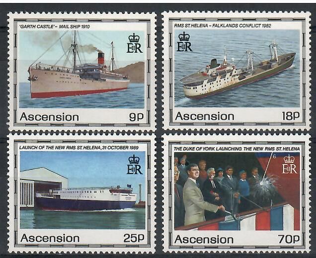 Znaczek Wyspa Wniebowstąpienia 1990 Mi 535-538 Czyste **