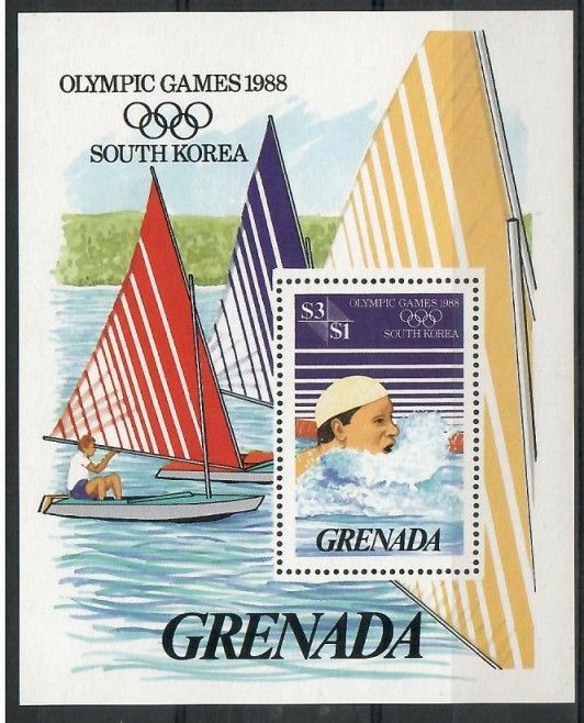 Znaczek Grenada 1986 Mi bl 171 Czyste **