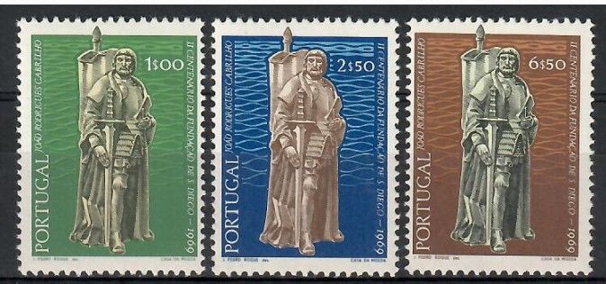 Znaczek Portugalia 1969 Mi 1079-1081 Czyste **