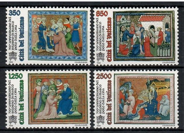 Znaczek Watykan 1996 Mi 1167-1170 Czyste **