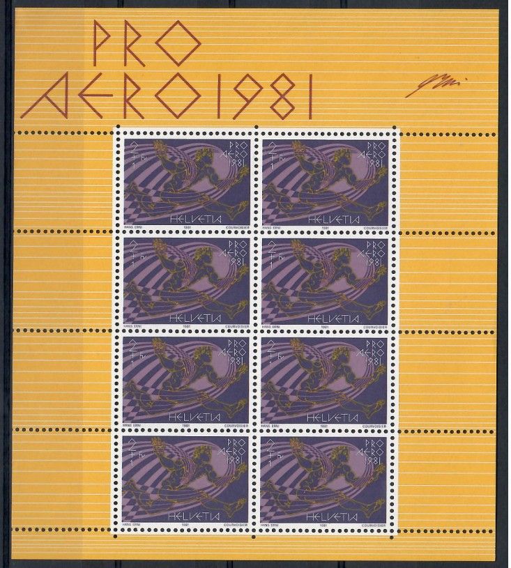 Znaczek Szwajcaria 1981 Mi ark 1196 Czyste **