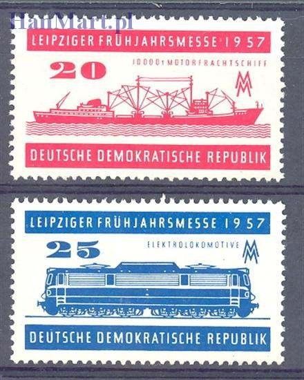 Znaczek NRD / DDR 1957 Mi 559-560 Czyste **