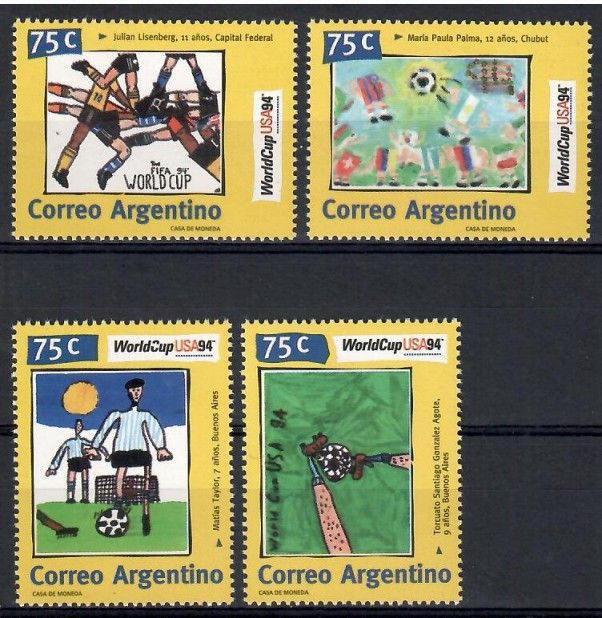 Znaczek Argentyna 1994 Mi 2209-2212 Czyste **