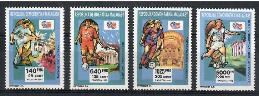 Znaczek Madagaskar 1992 Mi 1399-1402 Czyste **