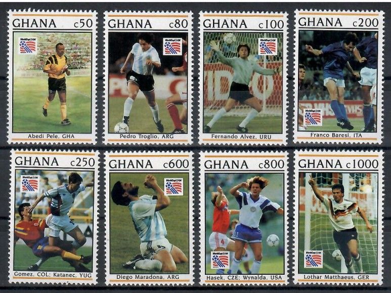 Znaczek Ghana 1993 Mi 1884-1891 Czyste **