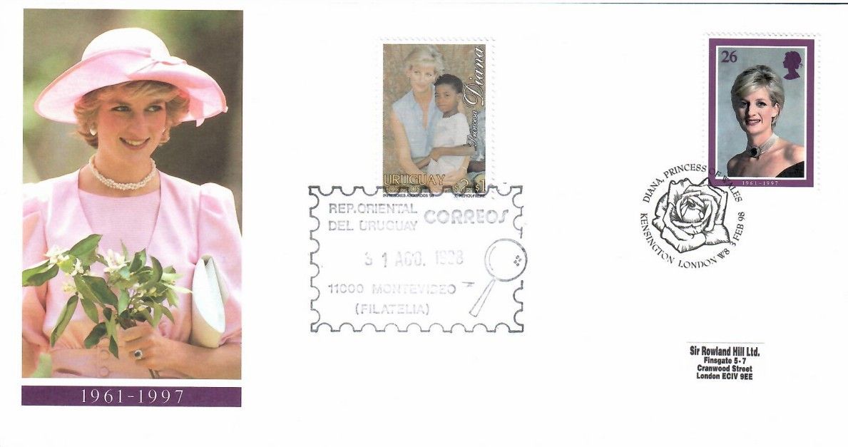 Znaczek Wielka Brytania 1998 Mi 1729+URG2326 FDC