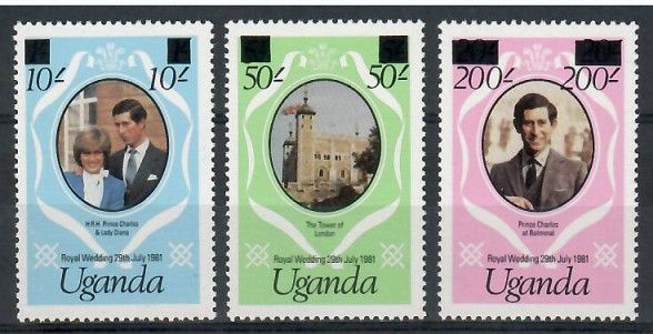 Znaczek Uganda 1982 Mi 329-331 Czyste **