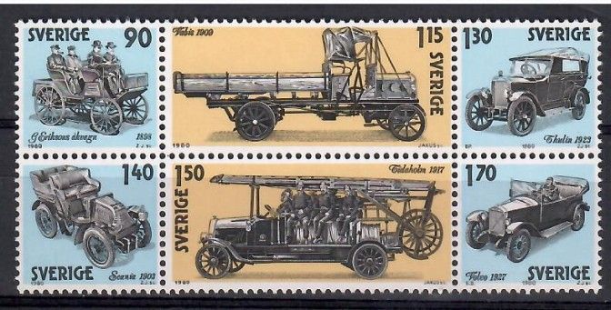 Znaczek Szwecja 1980 Mi 1118-1123 Czyste **