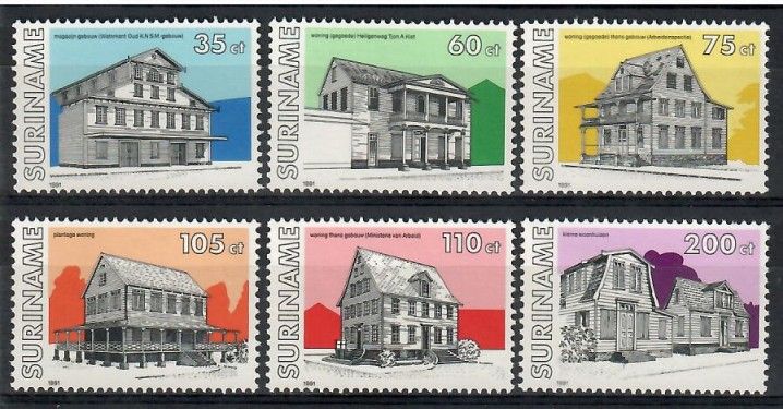 Znaczek Surinam 1991 Mi 1365-1370 Czyste **