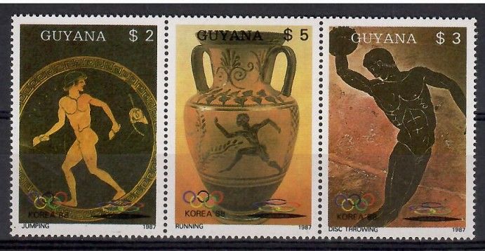 Znaczek Gujana 1987 Mi 2061-2063 Czyste **