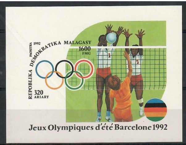 Znaczek Madagaskar 1992 Mi bl 191 Czyste **
