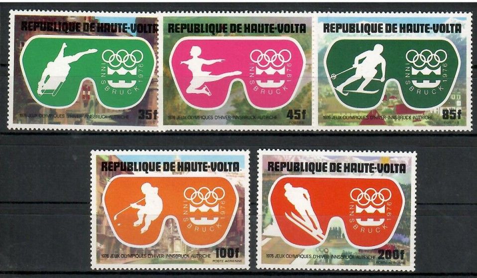 Znaczek Burkina Faso 1975 Mi 603-607 Czyste **