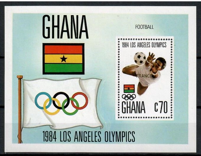 Znaczek Ghana 1984 Mi bl 115 Czyste **