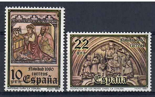 Znaczek Hiszpania 1980 Mi 2483-2484 Czyste **