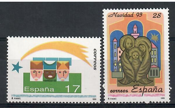 Znaczek Hiszpania 1993 Mi 3131-3132 Czyste **