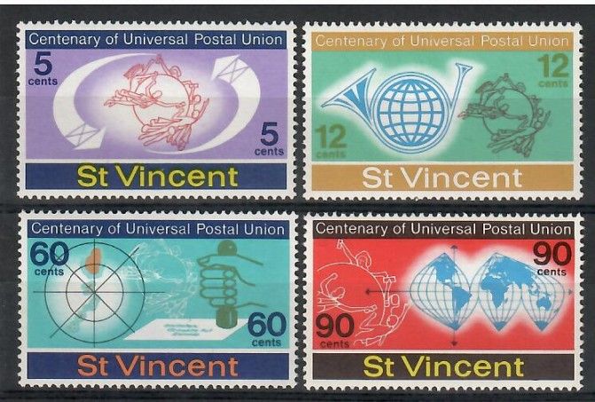 Znaczek St. Vincent 1974 Mi 354-357 Czyste **