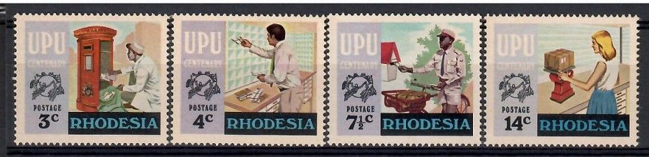 Znaczek Rodezja 1974 Mi 155-158 Czyste **