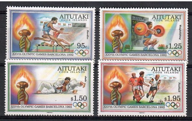 Znaczek Aitutaki 1992 Mi 683-686 Czyste **