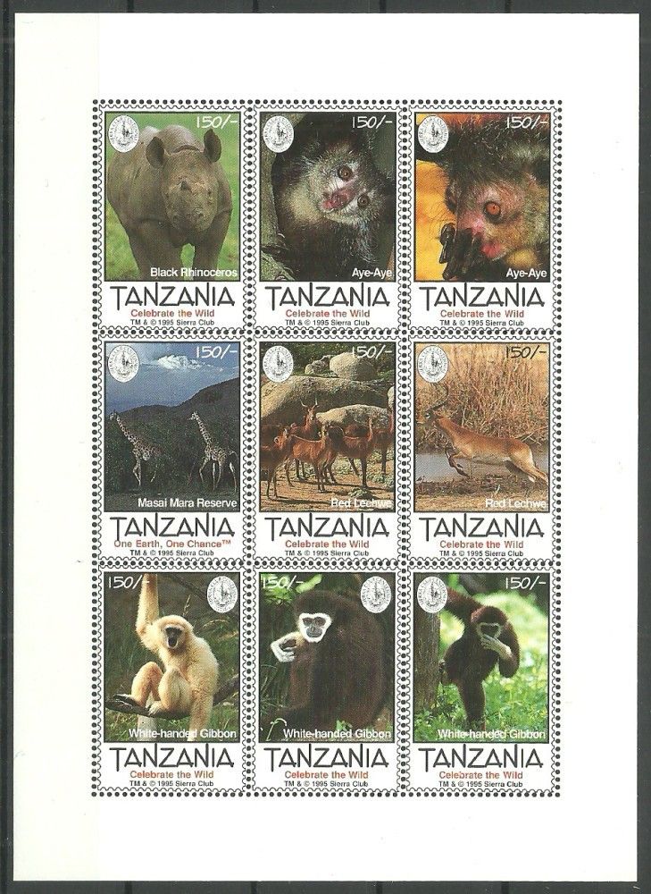 Znaczek Tanzania 1995 Mi ark 2046-2054 Czyste **