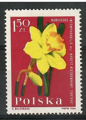 Znaczek Polska 1964 Mi 1548 Fi 1399 Czyste **