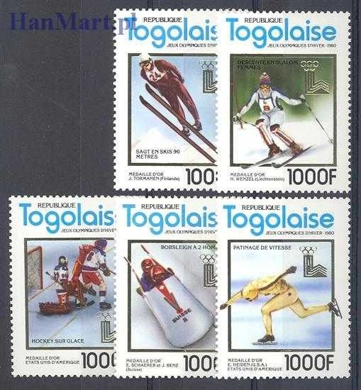 Znaczek Togo 1980 Mi 1508-1512 Czyste **