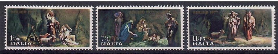 Znaczek Malta 1977 Mi 559-561 Czyste **
