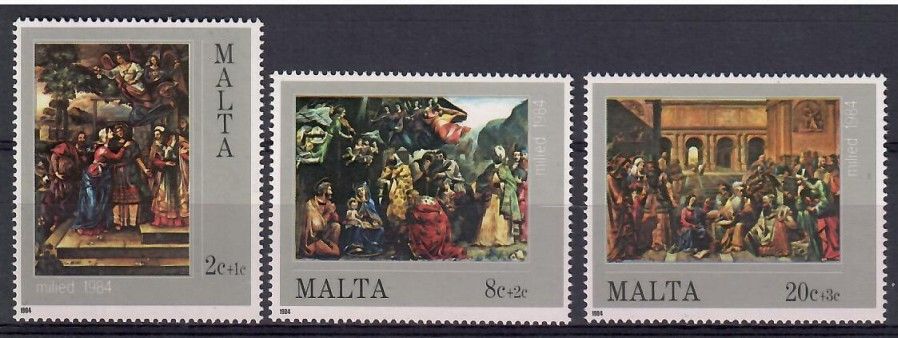 Znaczek Malta 1984 Mi 713-715 Czyste **