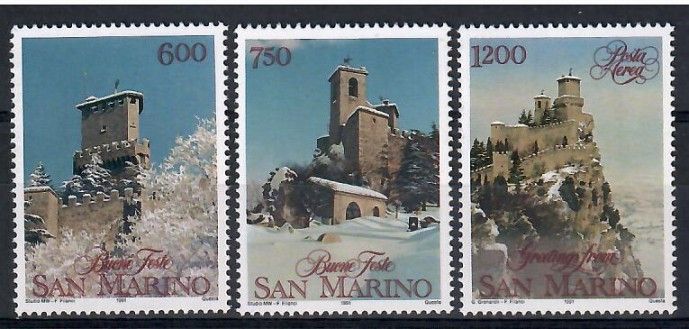Znaczek San Marino 1991 Mi 1488-1490 Czyste **