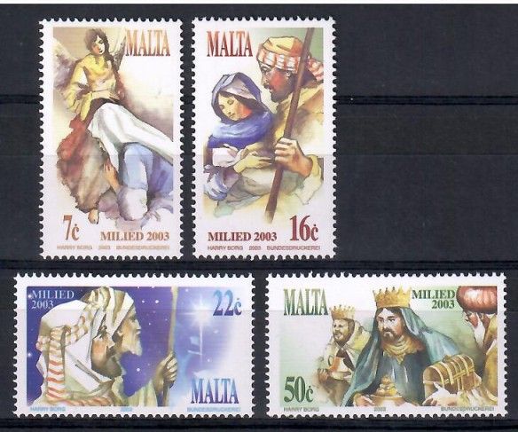 Znaczek Malta 2003 Mi 1310-1313 Czyste **