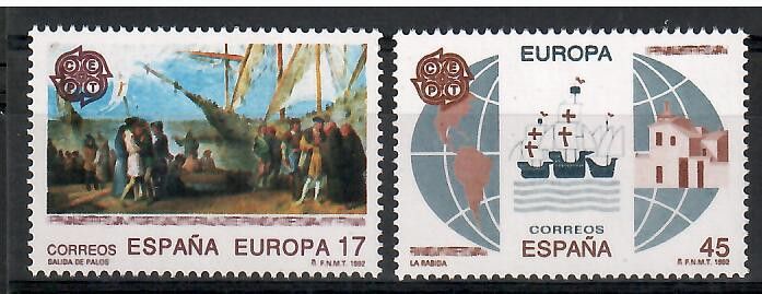 Znaczek Hiszpania 1992 Mi 3064-3065 Czyste **