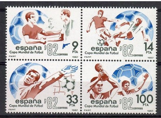 Znaczek Hiszpania 1982 Mi 2548-2551 Czyste **