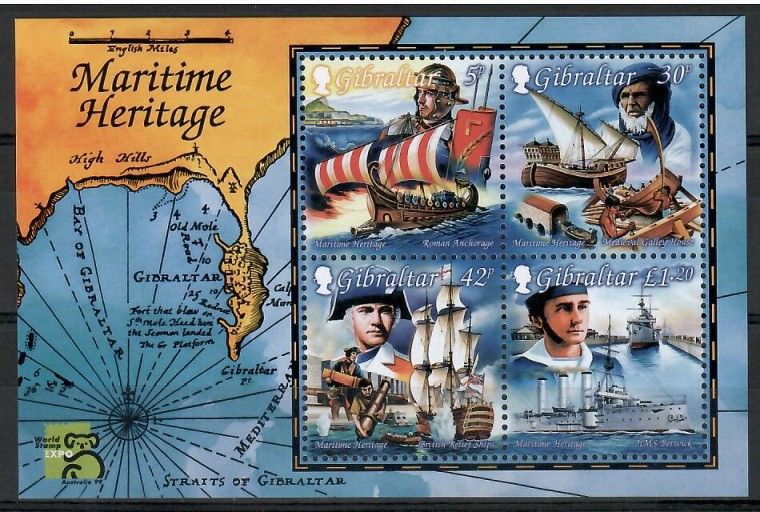Znaczek Gibraltar 1999 Mi bl 35 Czyste **