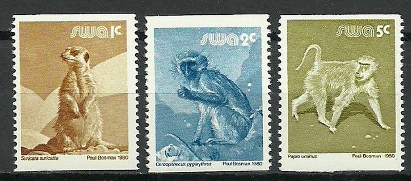 Znaczek Namibia 1980 Mi 493-495 Czyste **