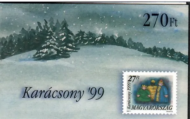 Znaczek  Węgry 1999 Mi mh 4567 Czyste **