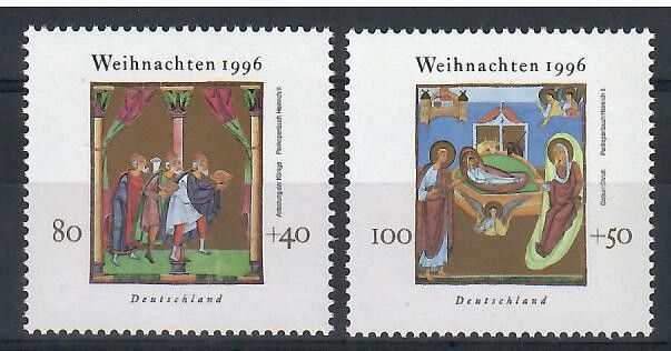 Znaczek Niemcy 1996 Mi 1891-1892 Czyste **